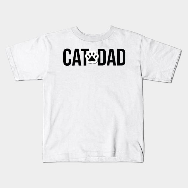 Cat Dad! Kids T-Shirt by dustinjax